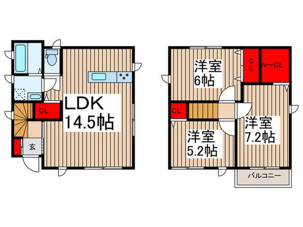 仮）beleza笹目南町（５号室）の物件間取画像